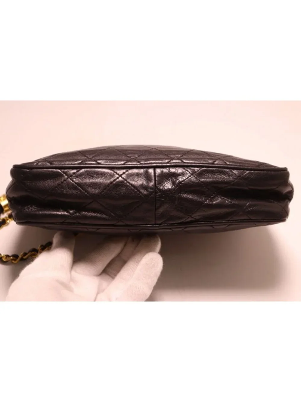 Chanel Quilted Lambskin Chain Shoulder Bag